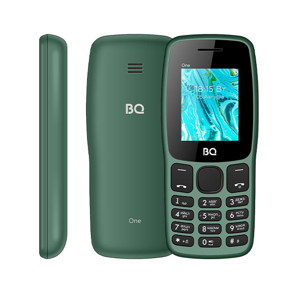 

Мобильный телефон BQ 1852 One, 1.77", BT, 2-Sim, 1000mAh, micro-USB, темно-зеленый, 1852 One