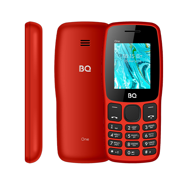 

Мобильный телефон BQ 1852 One, 1.77", BT, 2-Sim, 1000 мА·ч, micro-USB, красный, 1852 One
