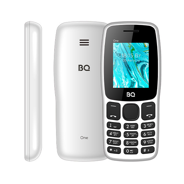 

Мобильный телефон BQ 1852 One, 1.77", BT, 2-Sim, 1000 мА·ч, micro-USB, белый, 1852 One