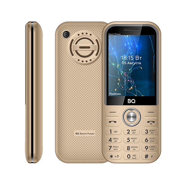 

Мобильный телефон BQ 2826 Boom Power, 2.8" 320x240, 32Mb RAM, 32Mb, BT, 1xCam, 2-Sim, 3700 мА·ч, micro-USB, золотистый, 2826 Boom Power