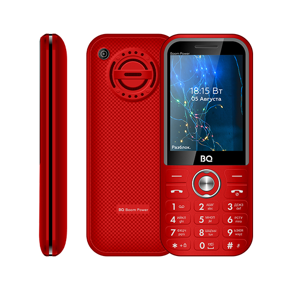 

Мобильный телефон BQ 2826 Boom Power, 2.8" 320x240, 32Mb RAM, 32Mb, BT, 1xCam, 2-Sim, 3700 мА·ч, micro-USB, красный, 2826 Boom Power