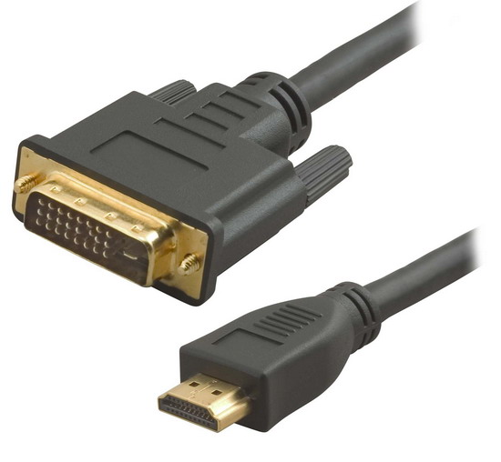 

Кабель HDMI(19M)-DVI-D(25M), 2 м, черный 5bites APC-080-020 (APC-080-020), APC-080-020