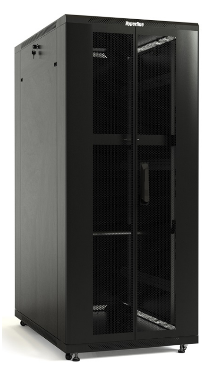 

Шкаф телекоммуникационный напольный 22U 600x1000 мм, перфорация/металл, черный, разборный, Hyperline TTB (TTB-2261-DD-RAL9004)