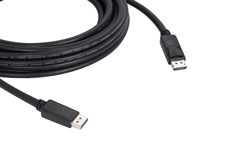 

Кабель DisplayPort(20M)-DisplayPort(20M), 7.6 м, черный Kramer C-DP-25 (97-0617025), C-DP-25