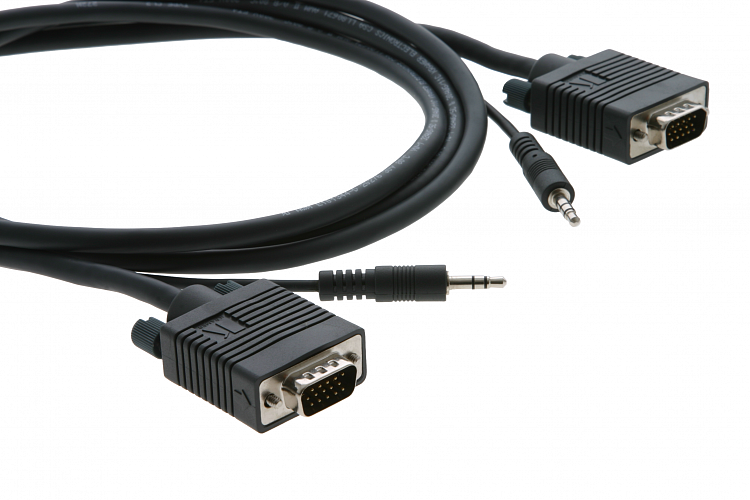

Кабель VGA(15M)+Mini jack 3.5mm(M)-VGA(15M)+Mini jack 3.5mm(M), 90 см, черный Kramer C-GMA/GMA-3 (92-2202003), C-GMA/GMA-3