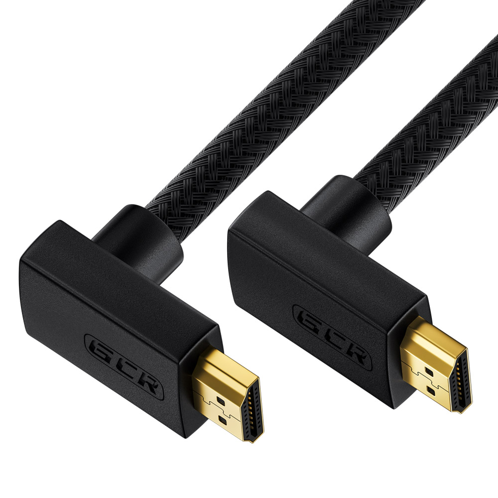 

Кабель HDMI(19M)-HDMI(19M) верхний угол v2.0 4K, экранированный, 2м, черный GCR GCR-HMAC1N (GCR-53275), GCR-HMAC1N
