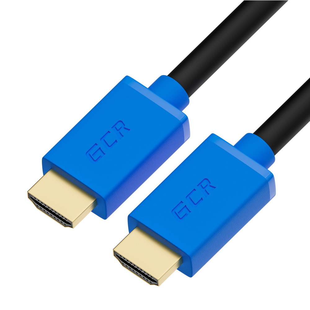 

Кабель HDMI(19M)-HDMI(19M) v2.0 4K, экранированный, 5м, черный/синий GCR GCR-HM401 (GCR-HM431-5.0m), GCR-HM401