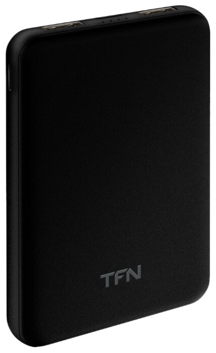 

Портативный аккумулятор (Powerbank) TFN Slim Duo, 5000mAh, 2xUSB, 2.1A, черный (TFN-PB-201-BK), Slim Duo