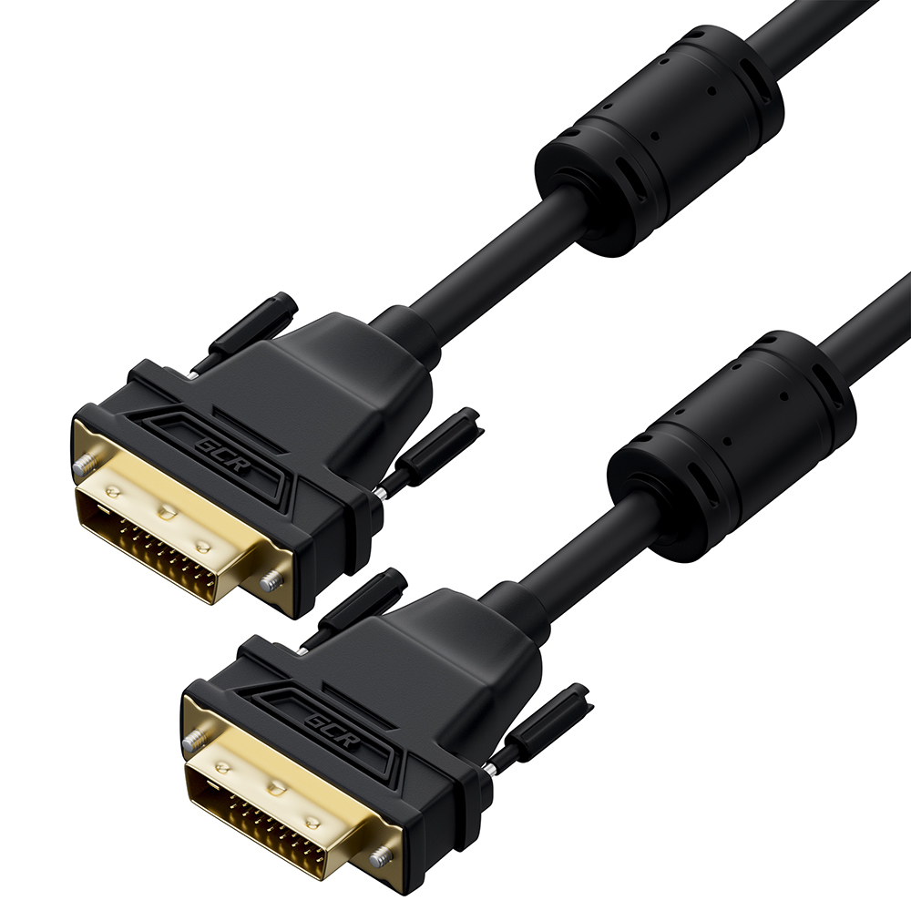 

Кабель DVI-D(25M)-DVI-D(25M) Single Link, экранированный, 20 м, черный GCR GCR-DM2DMC (GCR-52158), GCR-DM2DMC