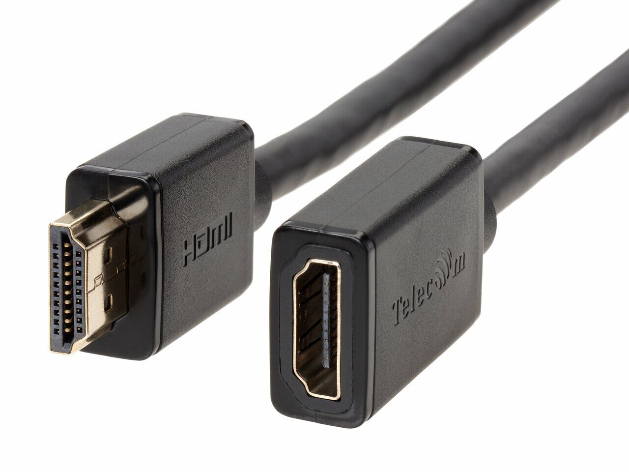 Кабель-удлинитель HDMI(19F)-HDMI(19M) 4K, экранированный, 3м, черный Telecom (TCG235MF-3M) - фото 1