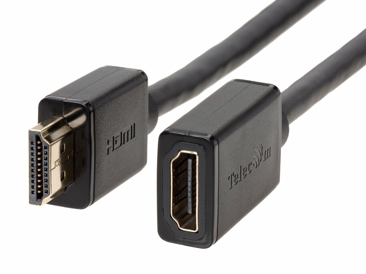 

Кабель-удлинитель HDMI(19F)-HDMI(19M) 4K, экранированный, 3 м, черный Telecom (TCG235MF-3M)