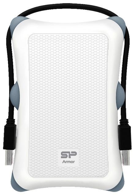 

Внешний жесткий диск (HDD) Silicon Power 1Tb Armor A30, белый (SP010TBPHDA30S3W), SP010TBPHDA30S3W