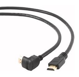 Кабель HDMI(19M)-HDMI(19M) прямой+верхний угол v1.4 4K, 8K, экранированный, 1.8 м, черный Bion (BXP-CC-HDMI490-018)