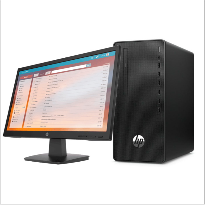 

Системный блок HP Bundle 295 G8 MT, AMD Ryzen 5 5600G 3.9GHz, 8Gb RAM, 256Gb SSD, W10Pro, черный, клавиатура, мышь, Монитор HP P22v (47M54EA), 295 G8 MT