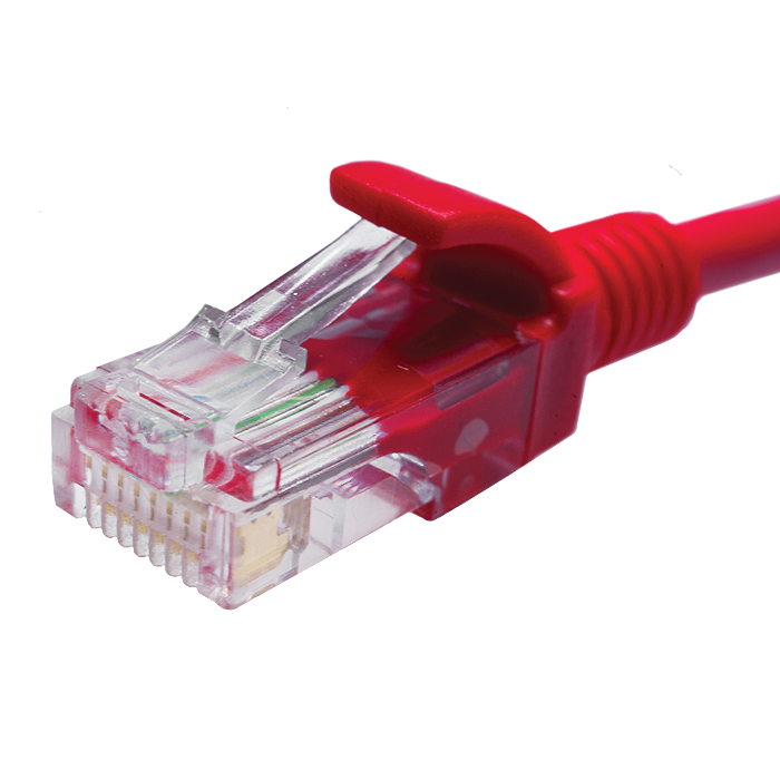 Патч-корд UTP кат.5e, 2м, RJ45-RJ45, красный, LSZH, SUPRLAN (10-0153)