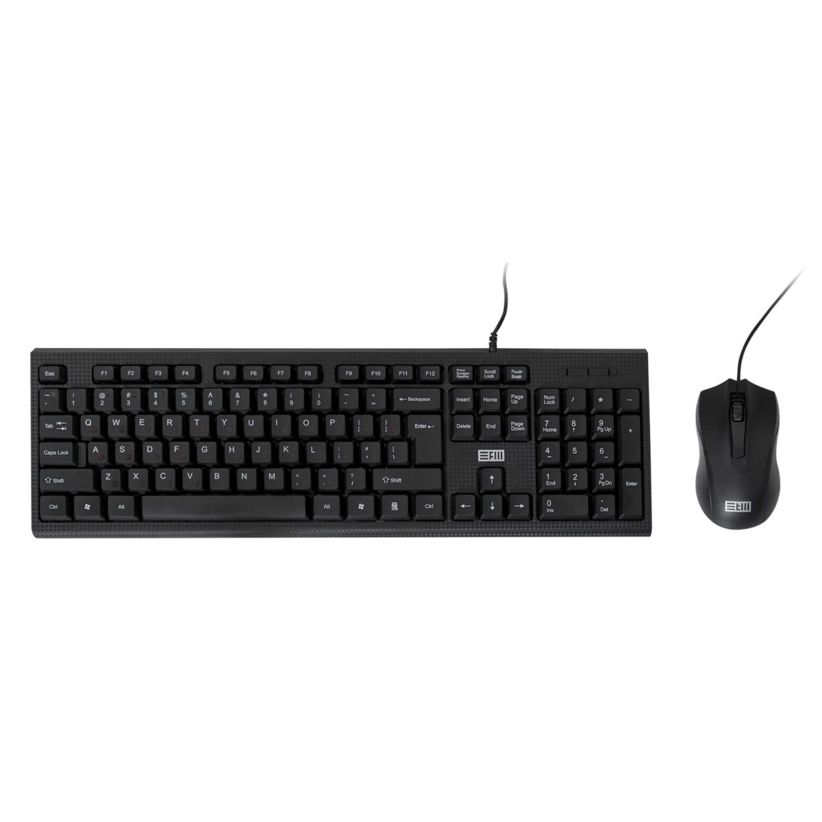 Клавиатура + мышь STM 301C, проводной, USB, черный