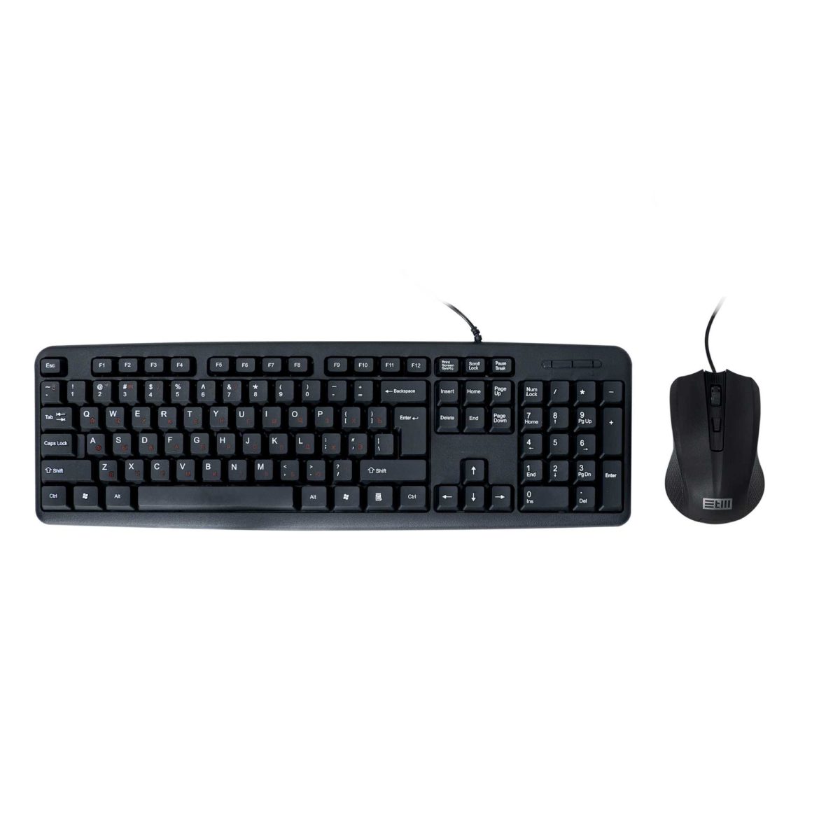 Клавиатура + мышь STM 302C , проводной, USB, черный - фото 1