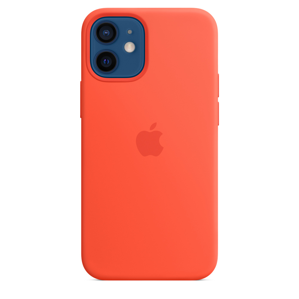 

Чехол-накладка Apple MagSafe Silicone Case для смартфона Apple iPhone 12 mini, силикон, солнечный апельсин (MKTN3ZE/A)