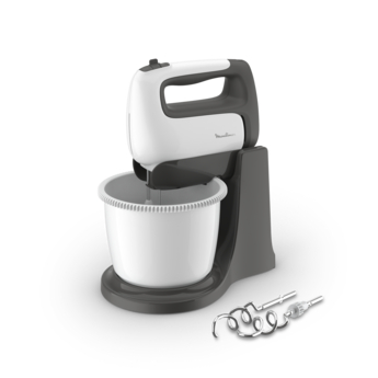 

Миксер стационарный Moulinex PREP'MIX+ STANDBOWL HM464110 500 Вт, белый/черный (7211004511), HM464110