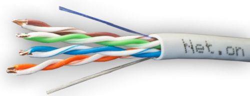 

Витая пара UTP кат.5e, 4 пары, CCA, 0.48мм, 100м., внутренний, одножильный, белый, Net.on (01-0330)