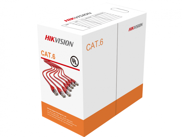 

Витая пара UTP кат.6, 4 пары, CCA, 305м., внутренний, одножильный, серый, Hikvision (HWC-6AU-W)