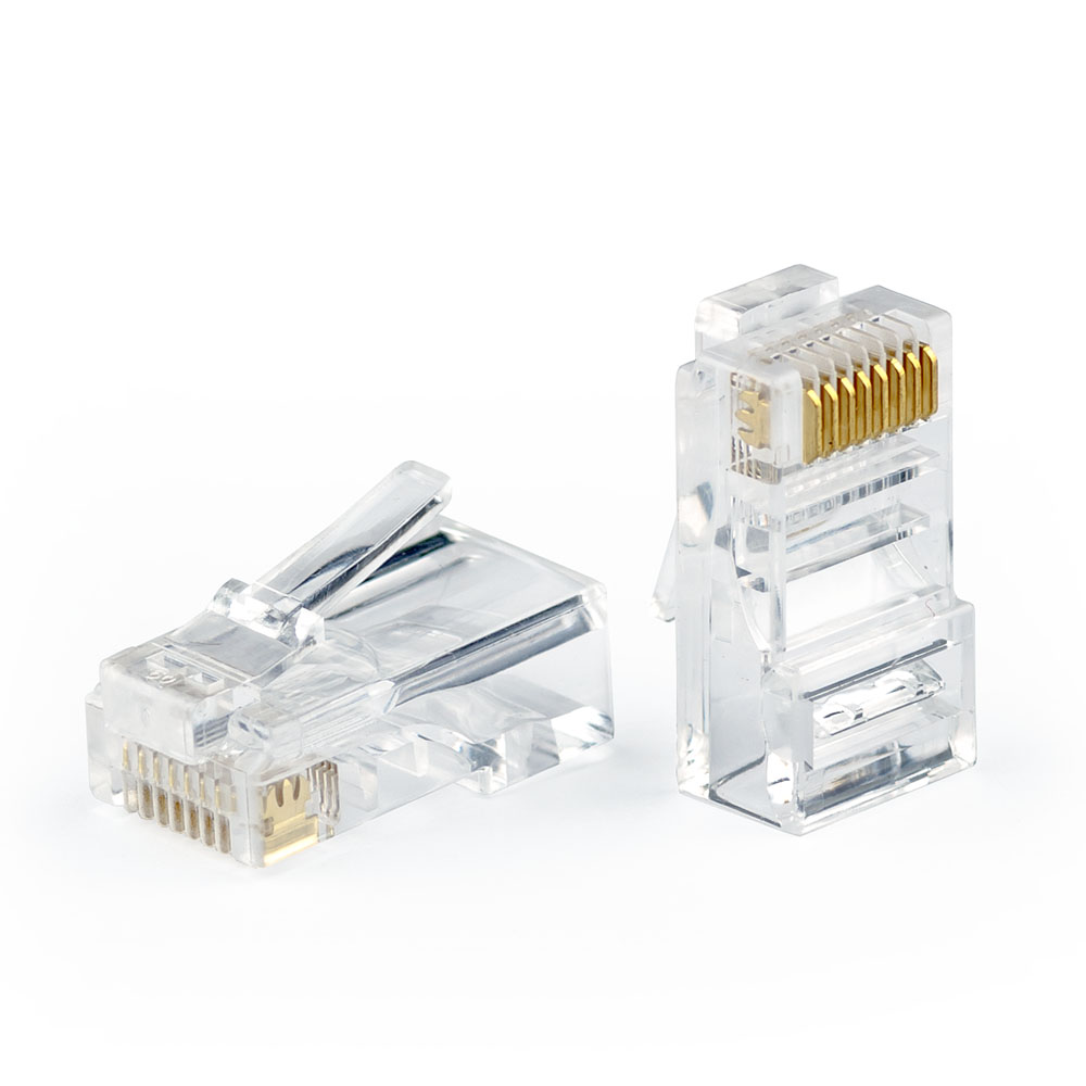 

Коннектор RJ-45 8P8C категория 5e, 100шт., Atcom AT3796 (AT3796), AT3796