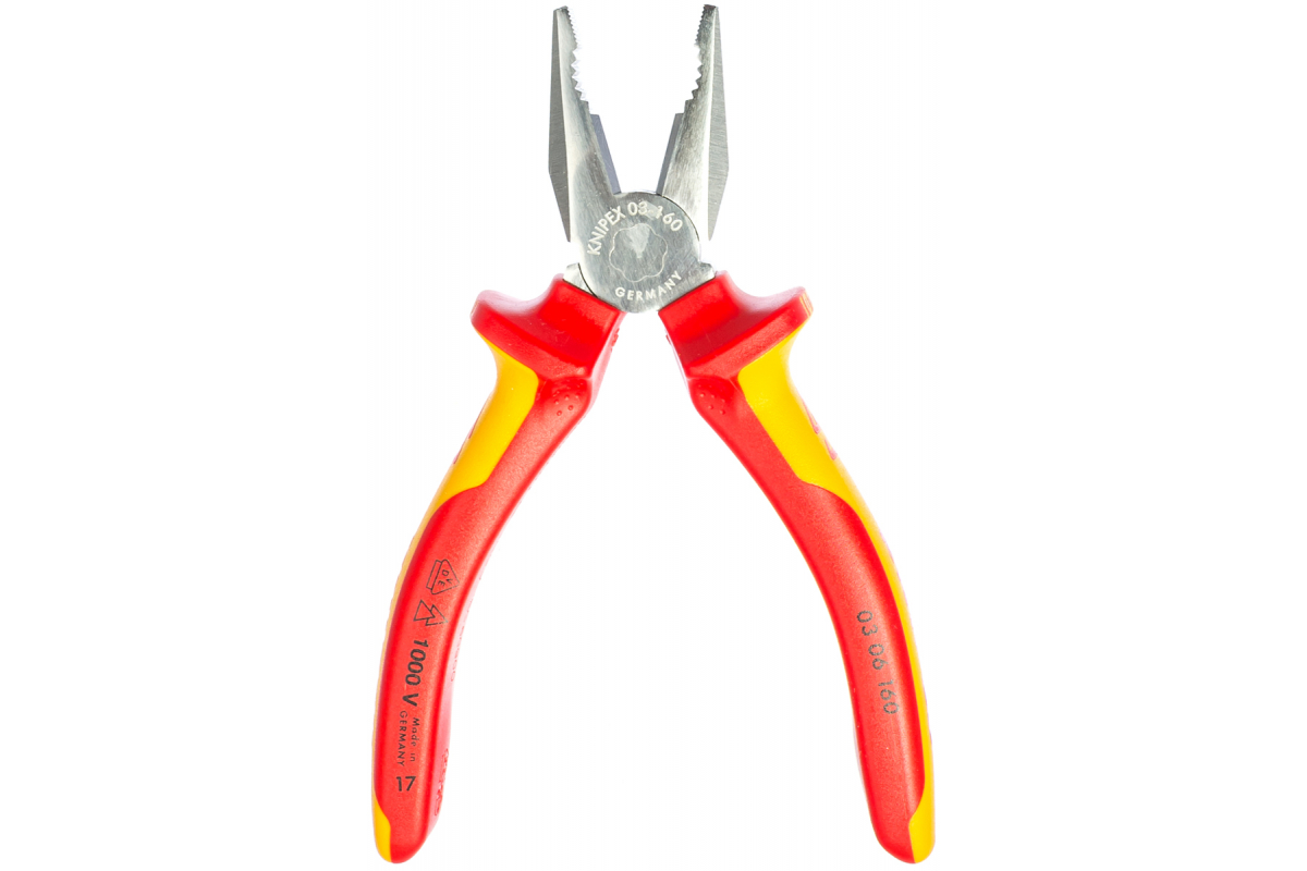 Пассатижи 160 мм, инструментальная сталь, KNIPEX