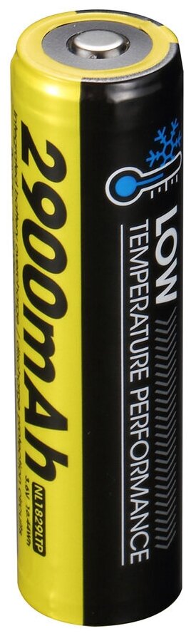 

Аккумулятор Nitecore NL1829LTP, 18650, 3.6V 2900mAh, 1шт, NL1829LTP
