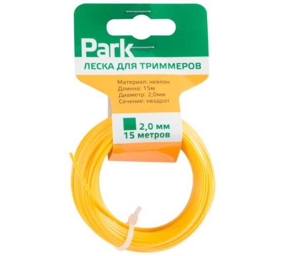 

Леска триммерная PARK 990598, квадрат 2ммx15м, 990598