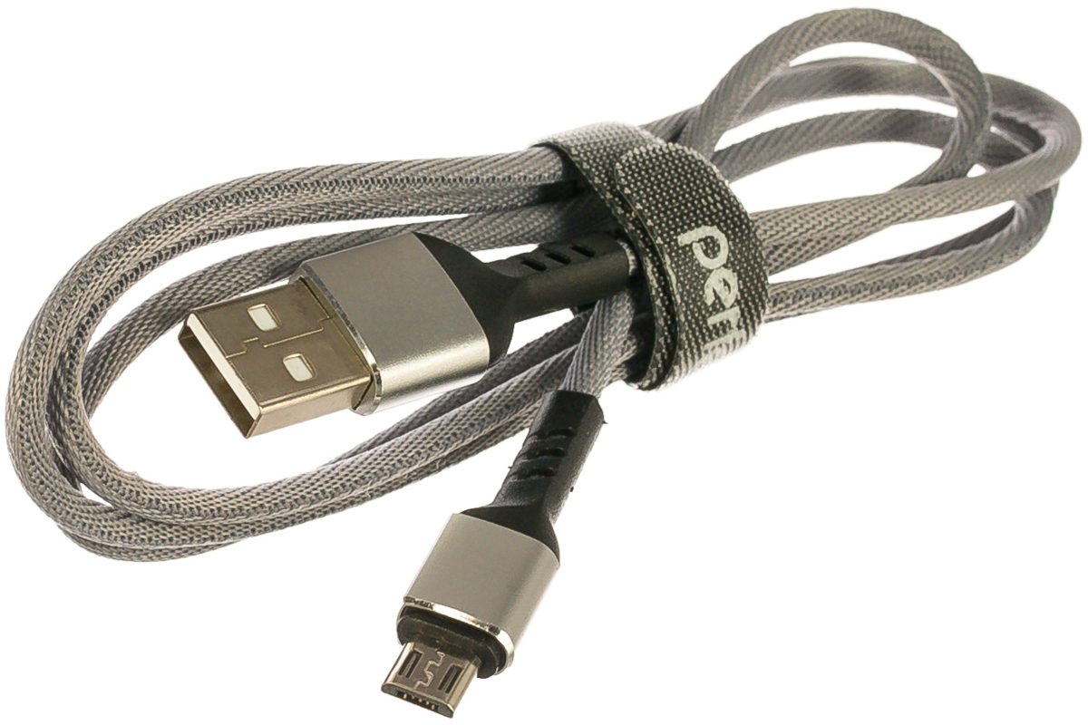 

Кабель Micro USB-USB, 1м, серый PERFEO (U4806 / 30013259 )