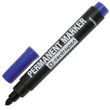 

Маркер перманентый Centropen, синий (8566 / 1 С)
