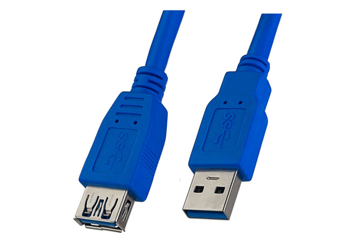 

Кабель-удлинитель USB 3.0(Af)-USB 3.0(Am), синий PERFEO (U4603 / 30013053), 0