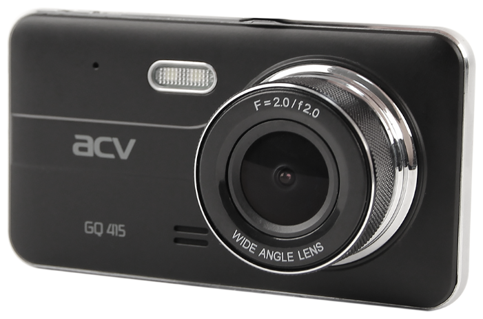 Видеорегистратор ACV GQ415, 2 камеры, 1920х1080 30 к/с, 140°, G-сенсор, microSD (microSDHC) - фото 1