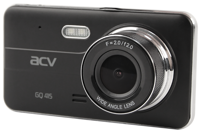 

Видеорегистратор ACV GQ415, 2 камеры, 1920х1080 30 к/с, 140°, G-сенсор, microSD (microSDHC), GQ415