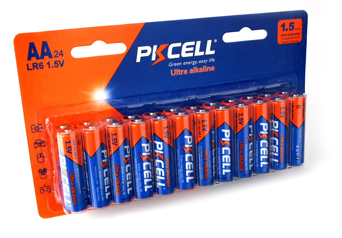 

Батарея PKCELL LR6-24B, AA, 1.5V, 24шт