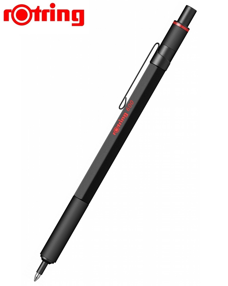 

Ручка шариковая автомат Rotring 600, черный, ювелирная латунь, коробка (2032577), 600