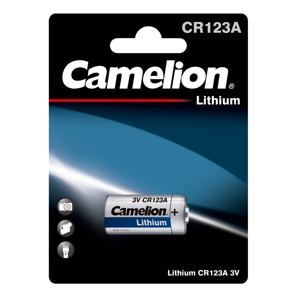 Батарея Camelion CR123A BP-1, CR123, 3V, 1шт - фото 1