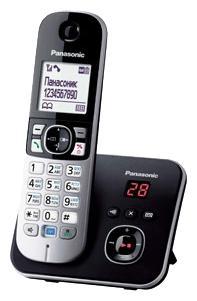 Радиотелефон Panasonic KX-TG6821, DECT, АОН, черный