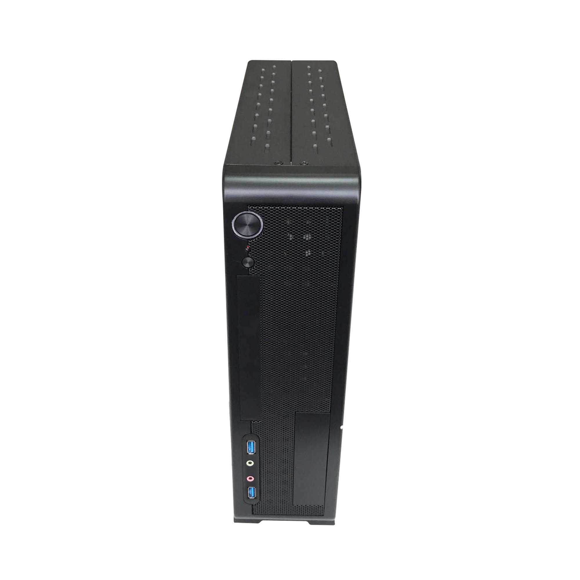 Корпус HIPER Office D3020 U3, Mini-ITX, Slim-Desktop, 2xUSB 3.0, черный, 500 Вт (HO-D3020-U23-500)