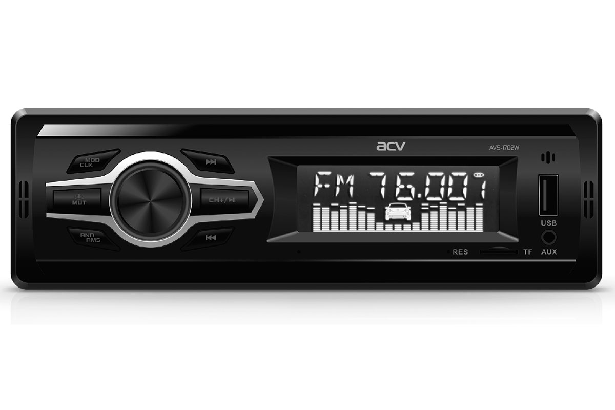 

Автомагнитола ACV AVS-1702R, 1 DIN, 4x25 Вт, USB, черный (1593266), AVS-1702R