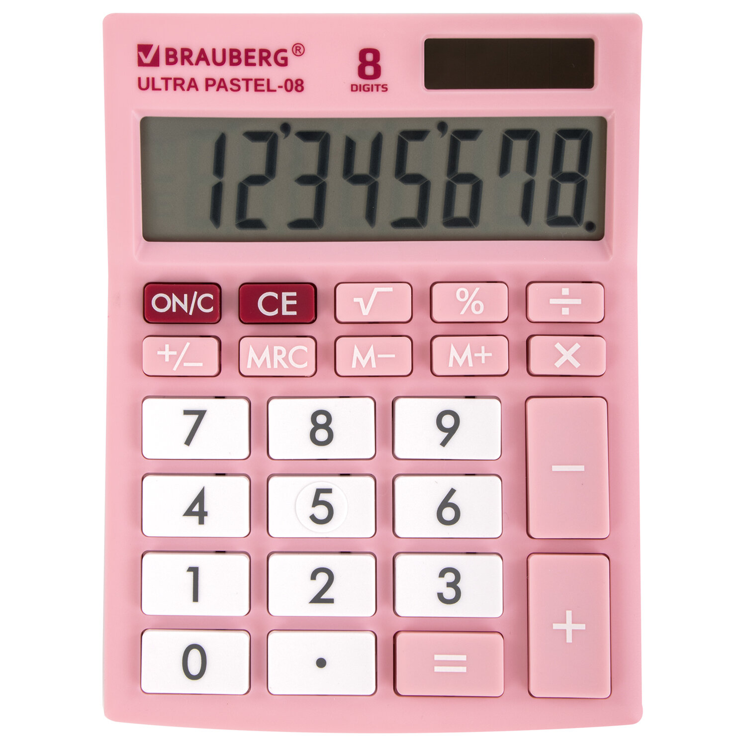 Калькулятор настольный BRAUBERG PASTEL-08-PK, 8-разрядный