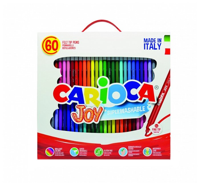 

Фломастеры Carioca Joy, 60 шт. (41015), Joy