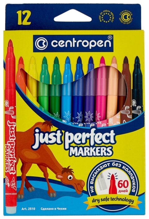 

Фломастеры Centropen Just Perfect, 12 шт. (2510/12KK), Just Perfect