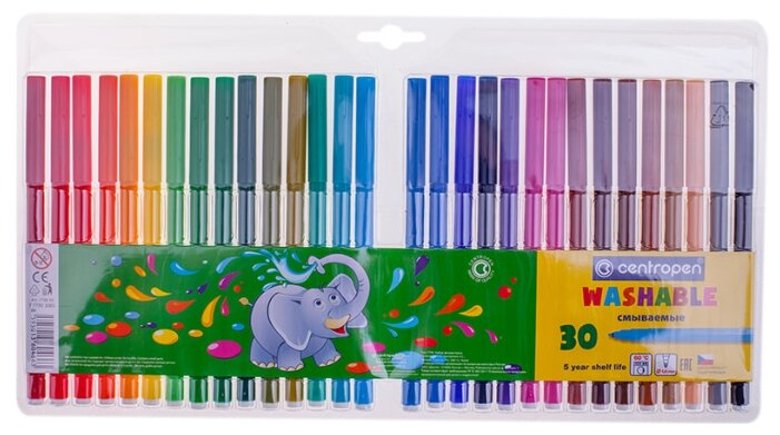

Фломастеры Centropen Набор, 30 шт. (7790/30TP), Набор