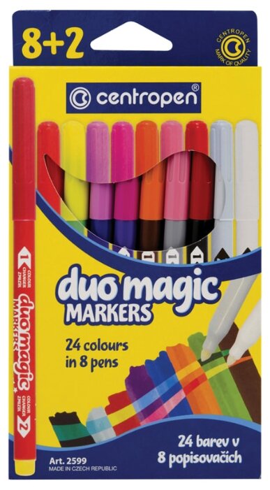 

Фломастеры Centropen Duo Magic, 10 шт. (2599/10KK), Duo Magic