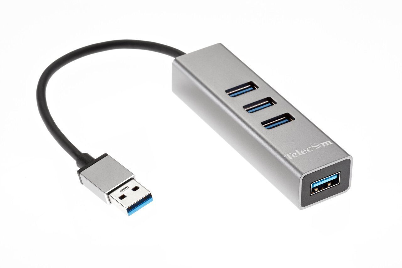 

Кабель-переходник (адаптер) USB 3.0(Am)-4xUSB 3.0(Af), 20см, серебристый Telecom (TA310U)