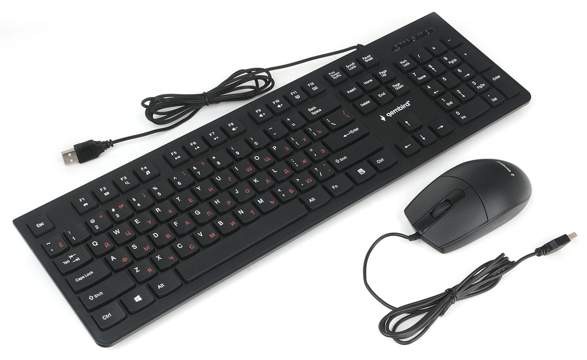 Клавиатура + мышь Gembird KBS-9050, USB, черный