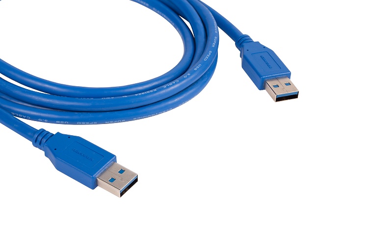 

Кабель USB(Am)-USB(Am), 90 см, синий, Kramer C-USB3/AA-3 (96-0230003), C-USB3/AA-3