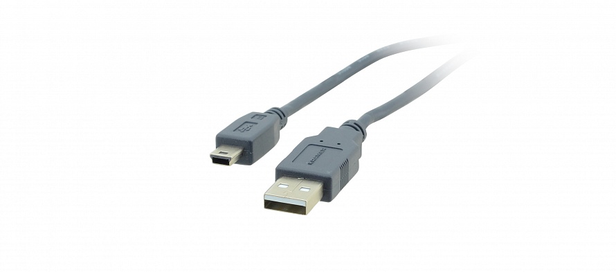 

Кабель Mini USB 2.0(Bm)-USB 2.0(Am), 90см, черный Kramer C-USB/Mini5-3, C-USB/Mini5-3