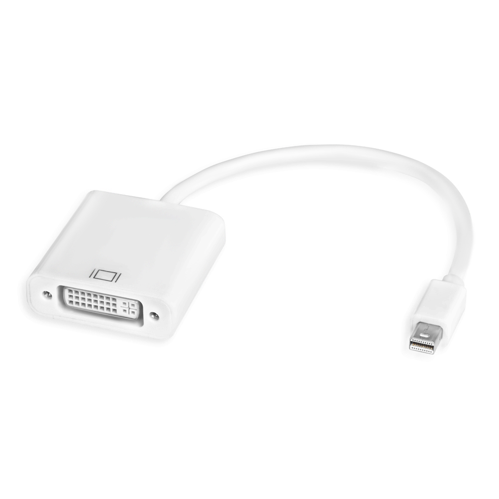 

Кабель Mini DisplayPort(M)-DVI-I(29F) Single Link, экранированный, 20см, черный GCR (GCR-MDP2DVI)